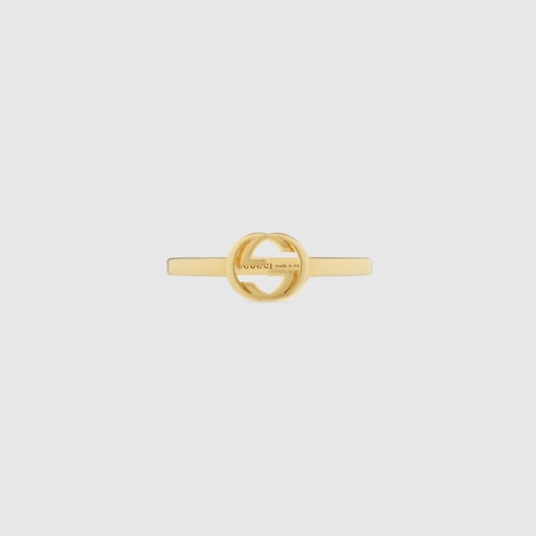 Gucci Interlocking 18k ring - yellow gold