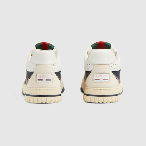 Men's Gucci Re-Web sneaker - beige and blue GG canvas