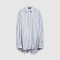 Gucci Interlocking G silk jacquard shirt - white and light blue