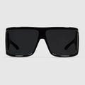 Mask frame sunglasses - black