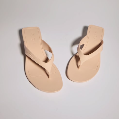 Women's Vittoria thong - beige rubber