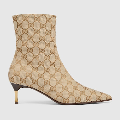 Women's Bombshell bootie - sand and brown GG canvas