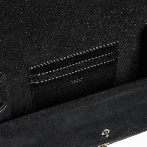 Dionysus small shoulder bag - black GG canvas