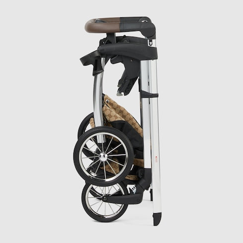 Gucci Bassinet-Stroller combo - beige and ebony GG canvas