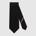 GG silk tie - Black