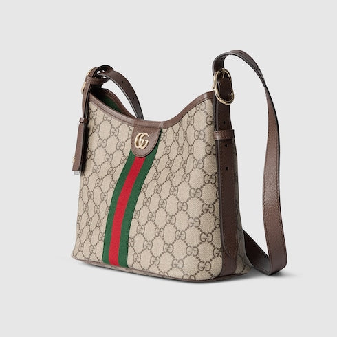 Ophidia small shoulder bag - beige & brown