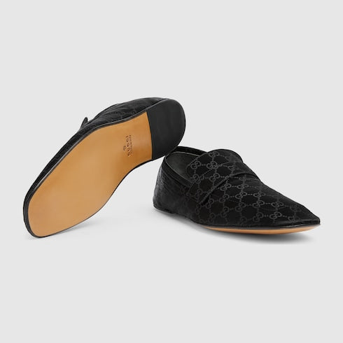 Men's Ragazzo loafer - black GG satin