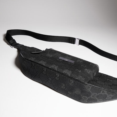 Flatpack small belt bag - black GG canvas