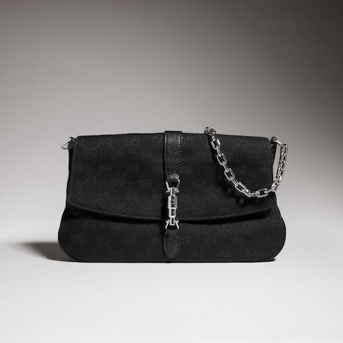 Gucci Aperitivo medium shoulder bag - black GG canvas
