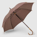 Horsebit print nylon umbrella - red