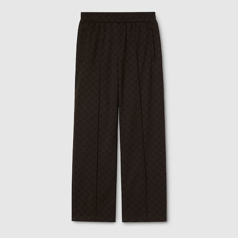 GG jersey jacquard pant - dark brown