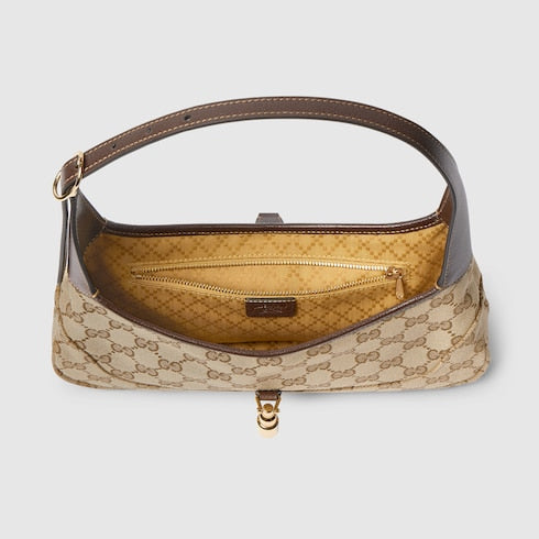 Jackie Slim medium shoulder bag - sand and brown GG canvas