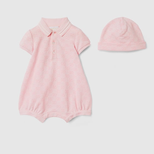 Baby GG cotton two-piece gift set - light pink