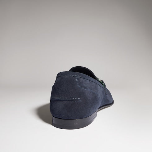 Men's Gucci Como loafer - blue soft suede