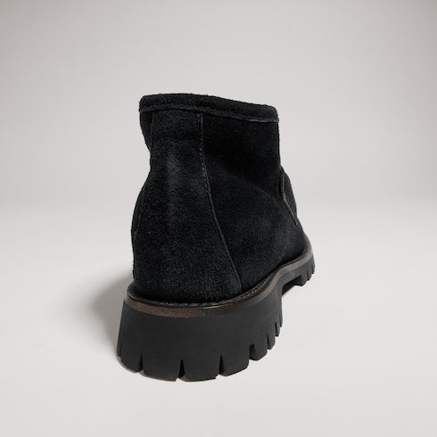 Women's ankle boot with Horsebit - black suede