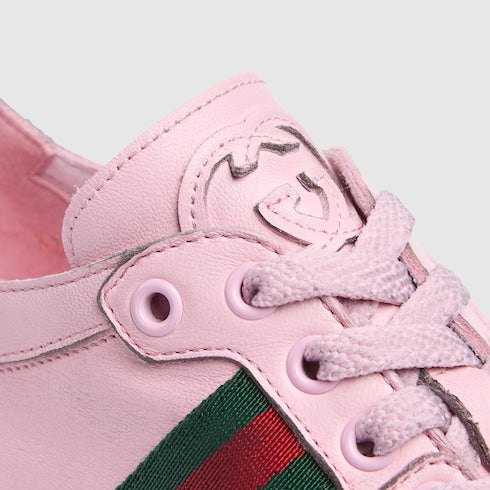 Women's Stretch low-top sneaker - pink leather