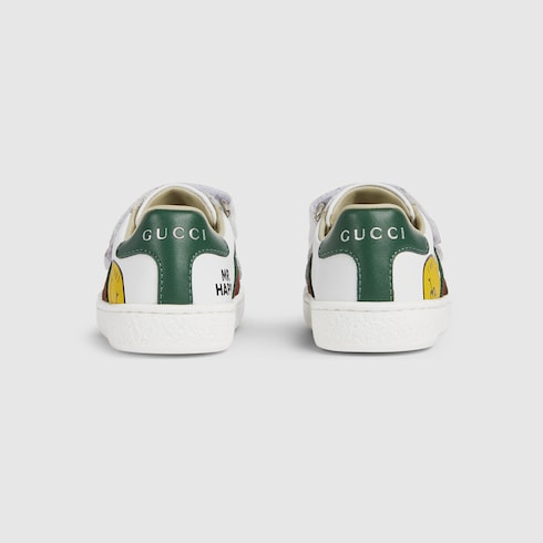 Toddler Gucci Ace sneakers - white leather