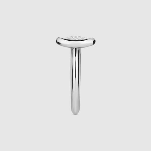 Gucci Horsebit diamond 18k ring - 18k white gold