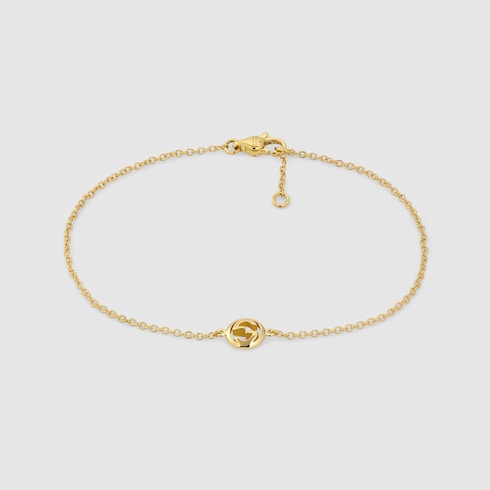 Gucci Interlocking 18k chain bracelet - 18k yellow gold