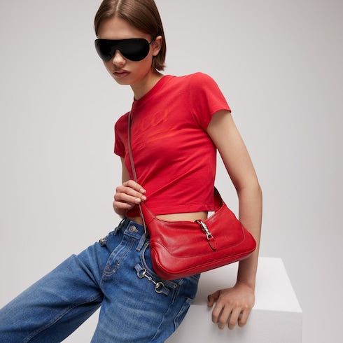 Jackie Slim medium shoulder bag - red leather