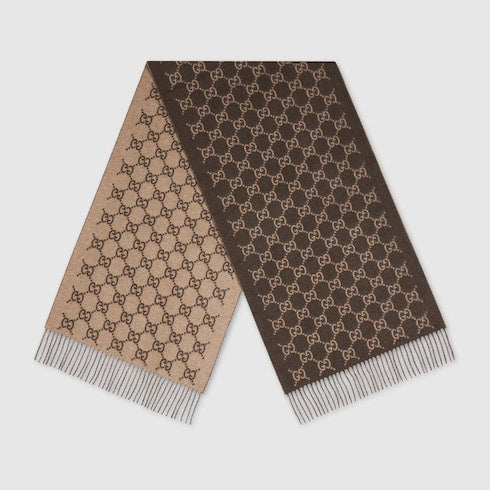 GG cashmere scarf - beige