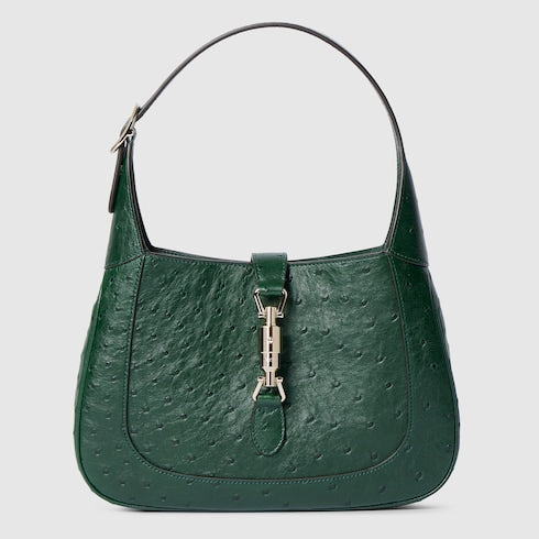 Gucci Jackie 1961 ostrich medium bag - green
