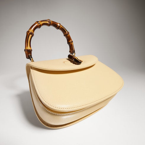 Gucci Bamboo 1947 small bag - light yellow leather