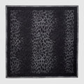 Printed silk twill carré - black