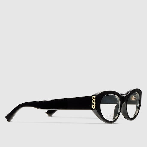 Oval optical frame - black