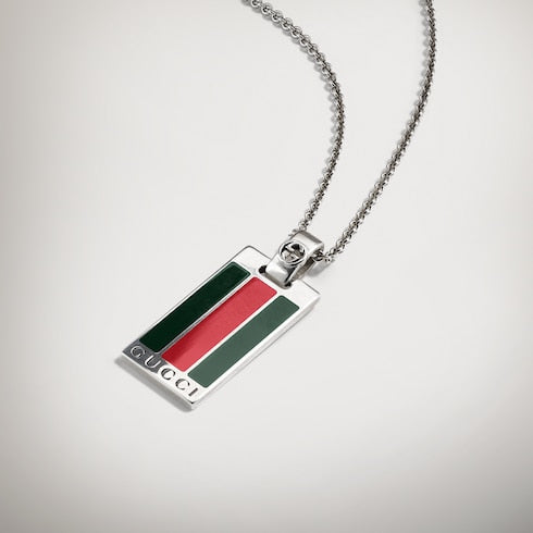 Pendant chain necklace with Web - 925 sterling silver