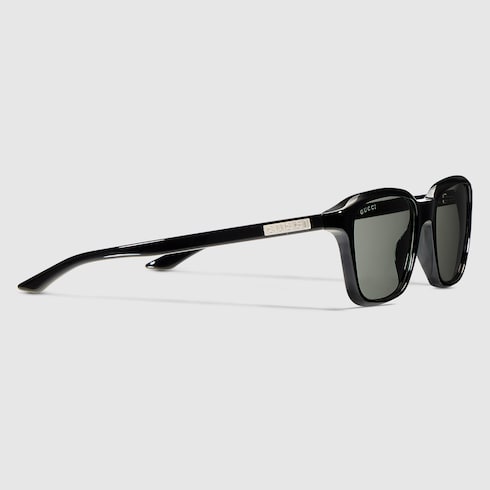 Square frame sunglasses - black