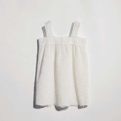 Children's cotton dress - off white