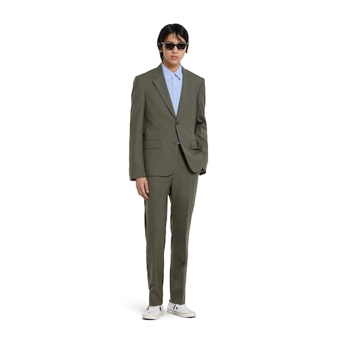 Light wool suit - green