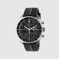 Gucci Interlocking watch, 41mm - black rubber