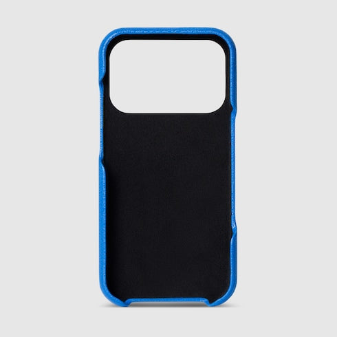 Case for iPhone 17 Pro - bright blue leather