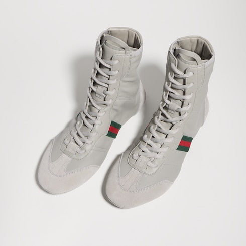 Women's Flex high-top sneaker - grey leather
