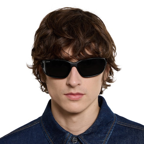 Rectangular frame sunglasses - black