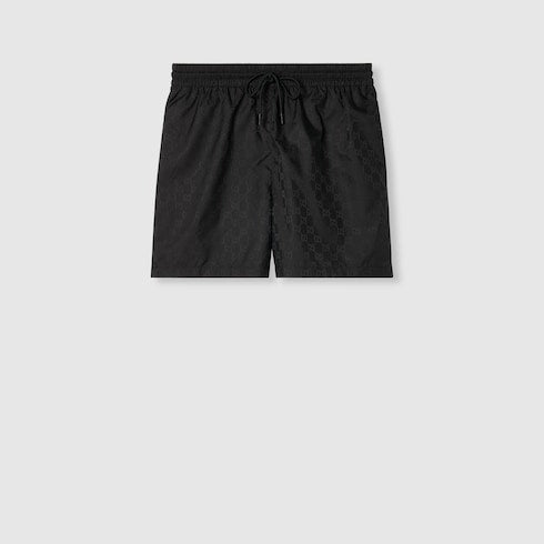 GG nylon swim shorts - black