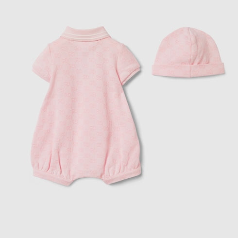 Baby GG cotton two-piece gift set - light pink