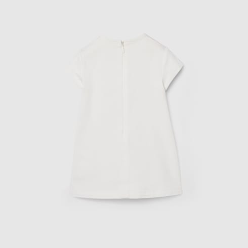Baby denim dress with Web - white