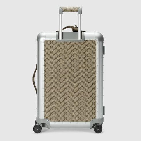 Gucci Porter medium trolley - beige and ebony Supreme