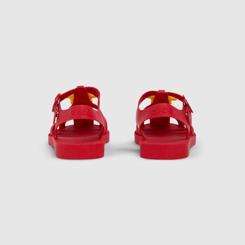 Children's sandals - red rubber