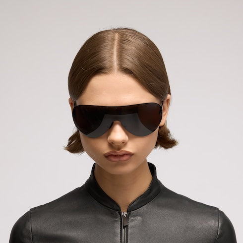 Mask frame sunglasses - black