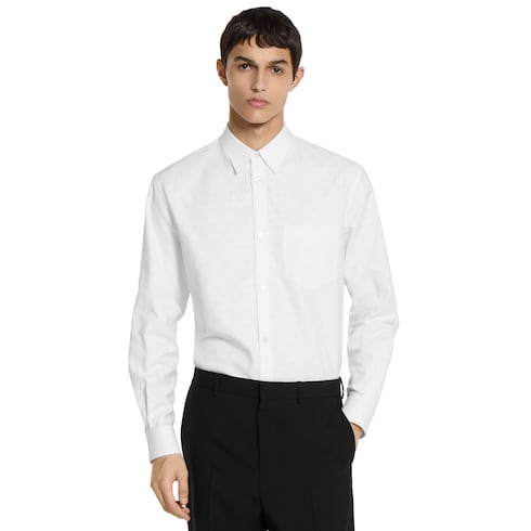 GG Oxford cotton shirt - white