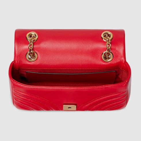 GG Marmont small shoulder bag - bright red leather
