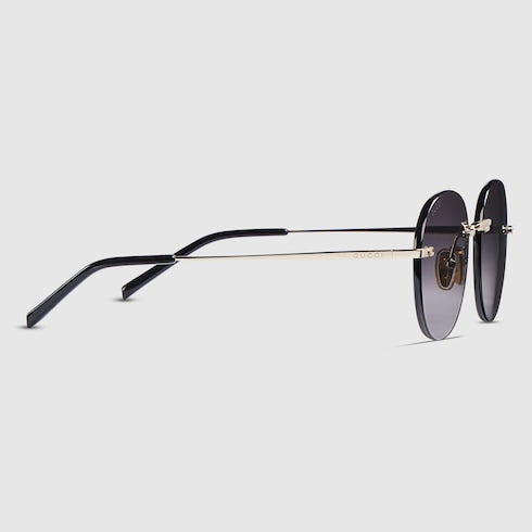 Specialized fit frameless sunglasses - gold