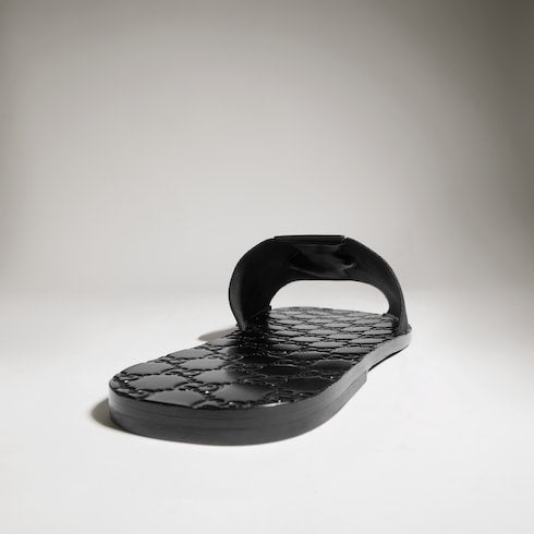 Men's Riviera slide sandal - black elastic band