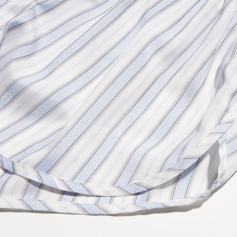 Gucci Interlocking G silk baiadera jacquard shorts - white and light blue