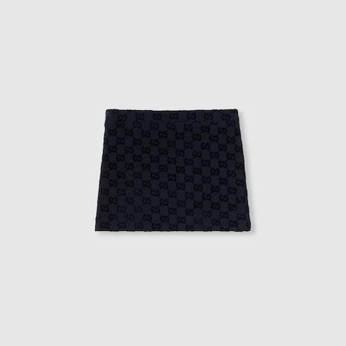 Children's GG neoprene mini skirt - dark blue