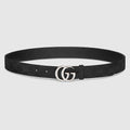 GG Marmont belt - black GG canvas